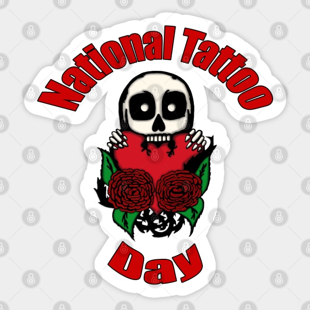 National Tattoo Day Sticker by BlakCircleGirl
